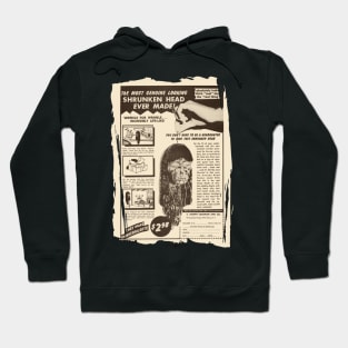 Vintage Genuine Shrunken Head Ad Hoodie